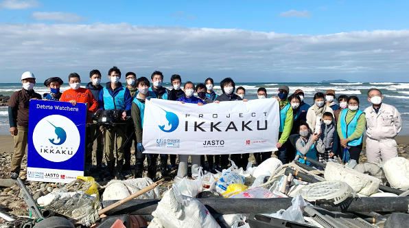 Debris Watchersにより、島根県益田市の海岸において漂着ごみ把握を目的とした実証試験および清掃活動が行われました